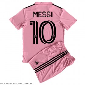 Dres Inter Miami Lionel Messi #10 Domaci za djecu 2023-24 Kratak Rukav (+ kratke hlače)